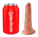 King Cock - Realistyczne Elastyczne Dildo Z Przyssawką 13 CM Ciemny Kolor Skóry King Cock