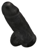 King Cock - Realistyczne Grube Dildo Z Przyssawką 23 CM Czarny King Cock