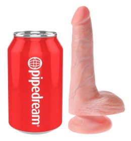 King Cock - Realistyczne Naturalne Dildo Z Przyssawką 15 CM Jasny Kolor Skóry