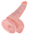 King Cock - Realistyczne Naturalne Dildo Z Przyssawką 15 CM Jasny Kolor Skóry