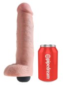 King Cock - Realistyczne Naturalne Dildo Z Wytryskiem 25 CM Jasny Kolor Skóry King Cock