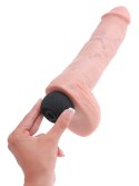 King Cock - Realistyczne Naturalne Dildo Z Wytryskiem 28 CM Jasny Kolor Skóry King Cock