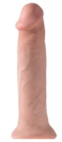 King Cock - Realistyczne Naturalne Dildo Z Żyłkami I Żołędziem 36 CM Jasny Kolor Skóry