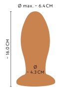 ANOS ANOS - Miękka Wtyczka Analna Z Przyssawką 16 CM Pomarańczowa