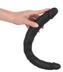 Bad Kitty - Czarne Silikonowe Podwójne Dildo 40 CM