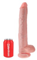 King Cock - Realistyczne Duże Dildo Z Przyssawką 36 CM Jasny Kolor Skóry King Cock