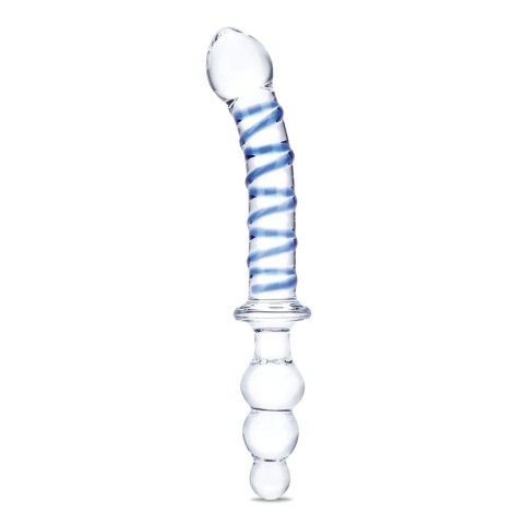 Glas - Podwójne Szklane Dildo Twister