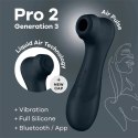 Satisfyer - Pro 2 Stymulator Z Aplikacją I Wymiennymi Końcówkami Czarny