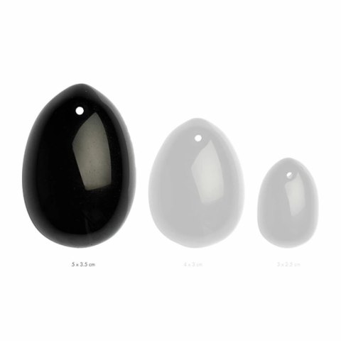 Kulka gejszy - La Gemmes Yoni Egg Black Obsidian L