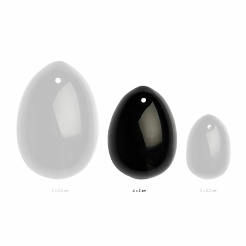 Kulka gejszy - La Gemmes Yoni Egg Black Obsidian M