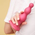 Strap-On-Me Dildo - Strap-On-Me Dildo Plug Beads Metallic Raspberry Pink L