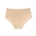 Bye Bra Niewidzialne majtki - Bye Bra Invisible High Brief Nude + Black XL