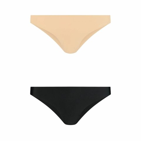 Bye Bra Niewidzialne stringi - Bye Bra Invisible Brazilian Nude + Black XXL