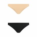 Bye Bra Niewidzialne stringi - Bye Bra Invisible Brazilian Nude + Black XL