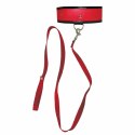 Sportsheets Obroża i smycz - Sportsheets Sex & Mischief Leash & Collar Red