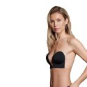 Biustonosz ze skrzydełkami - Bye Bra Seamless U-Style Bra Miseczka B Black