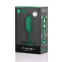 Plug analny - B-Vibe Snug Plug 2 Green