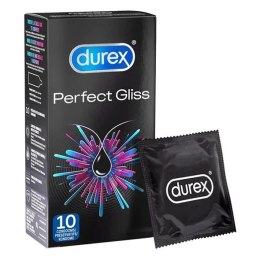 Prezerwatywy nawilżane - Durex Perfect Gliss 10 szt