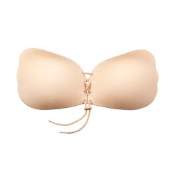 Biustonosz samonośny - Bye Bra Lace-It Bra Miseczka E Nude