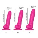 Strap-On-Me Dildo - Strap-On-Me Sliding Skin Dildo Fuchsia L