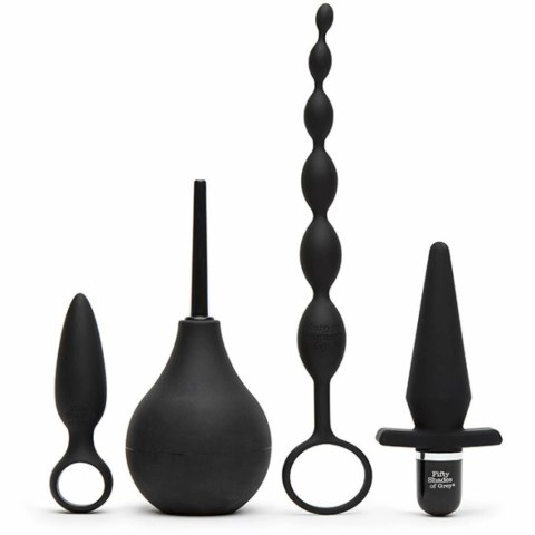 Fifty Shades of Grey Zestaw akcesoriów - Fifty Shades of Grey Pleasure Overload Starter Anal Kit (4 piece kit)