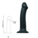 Strap-On-Me Dildo - Strap-On-Me Dual Density Bendable Dildo Black L