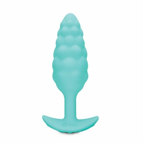 Plug analny wibrujący - B-Vibe Texture Plug Bump Mint