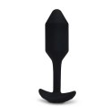 Plug analny wibrujący - B-Vibe Vibrating Snug Plug 2 Black