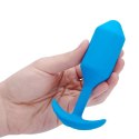 B-Vibe Plug analny wibrujący - B-Vibe Vibrating Snug Plug 3 Blue