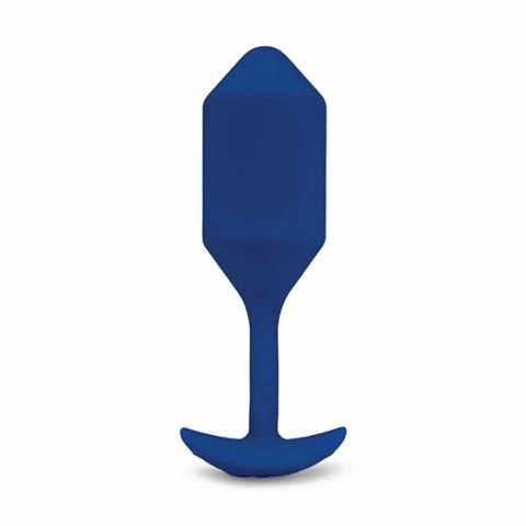 Plug analny wibrujący - B-Vibe Vibrating Snug Plug 4 Navy