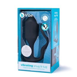 Plug analny wibrujący z pierścieniem - B-Vibe Vibrating Snug & Tug XL