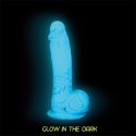 Addiction Dildo - Addiction Luke Dong 19 cm Glow in the Dark Blue