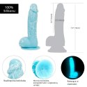 Addiction Dildo - Addiction Luke Dong 19 cm Glow in the Dark Blue