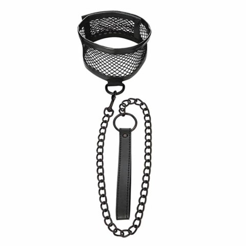 Sex&Mischief Obroża i smycz - S&M Fishnet Collar & Leash