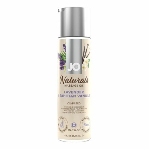 System JO Olejek do masażu - System JO Naturals Massage Oil Lavender & Tahitian Vanilla 120 ml