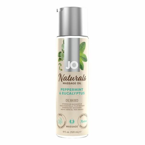 System JO Olejek do masażu - System JO Naturals Massage Oil Peppermint & Eucalyptus 120 ml