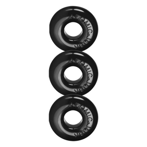 Trzypak pierścieni - Oxballs Ringer of Do-Nut 1 3-pack Black