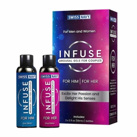 Żel stymulujący - Swiss Navy Infuse 2-in-1 Arousal Gel for Him & Her 2 x 59 ml Swiss Navy