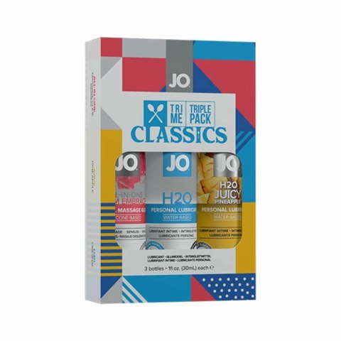 Zestaw lubrykantów - System JO Tri Me Classics 3 x 30 ml