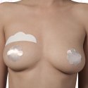 Taśmy do biustu i nakładki materiałowe - Bye Bra Breast Lift & Silk Nipple Covers Miseczka D-F 3 pary