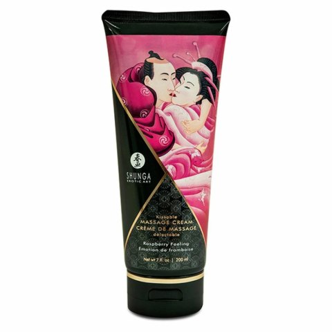 Shunga Krem do masażu - Shunga Massage Cream Raspberry 200 ml