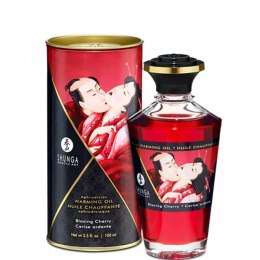 Shunga Rozgrzewający olejek do masażu - Shunga Aphrodisiac Warming Oil Blazing Cherry 100 ml