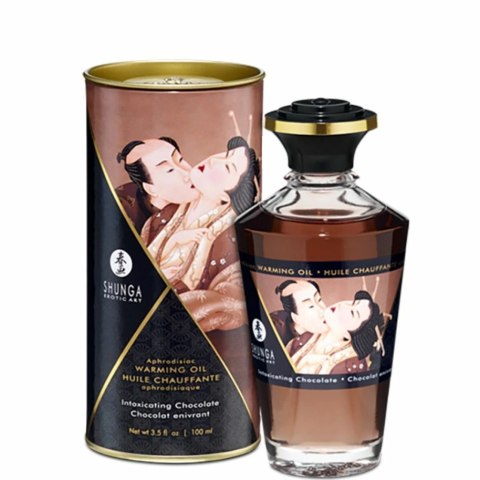 Shunga Rozgrzewający olejek do masażu - Shunga Aphrodisiac Warming Oil Chocolate 100 ml