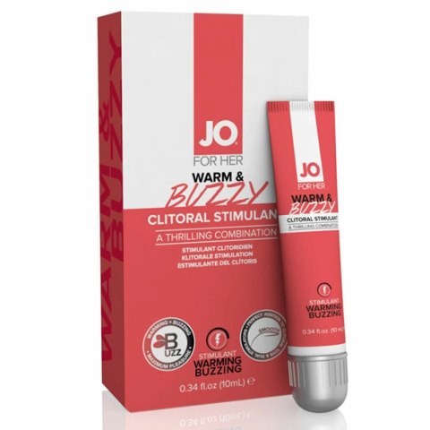 Żel stymulujący - System JO Clitoral Stimulant Warm & Buzzy 10 ml