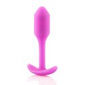 Plug analny - B-Vibe Snug Plug 1 Fuchsia