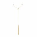 Wisiorek jak pejcz - Bijoux Indiscrets Magnifique Tickler Pendant Gold