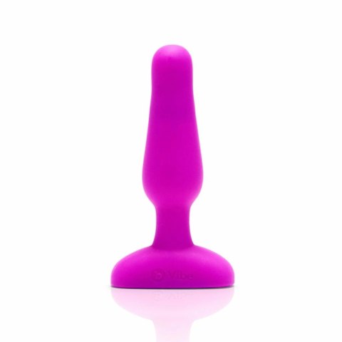 Zdalnie sterowany plug analny - B-Vibe Novice Plug Fuchsia