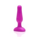 Zdalnie sterowany plug analny - B-Vibe Novice Plug Fuchsia