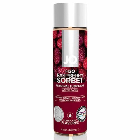 Lubrykant smakowy wodny - System JO H2O Lubricant Raspberry 120 ml, Malina