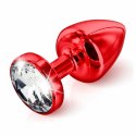 Plug analny - Diogol Anni Round Red 30 mm Diogol